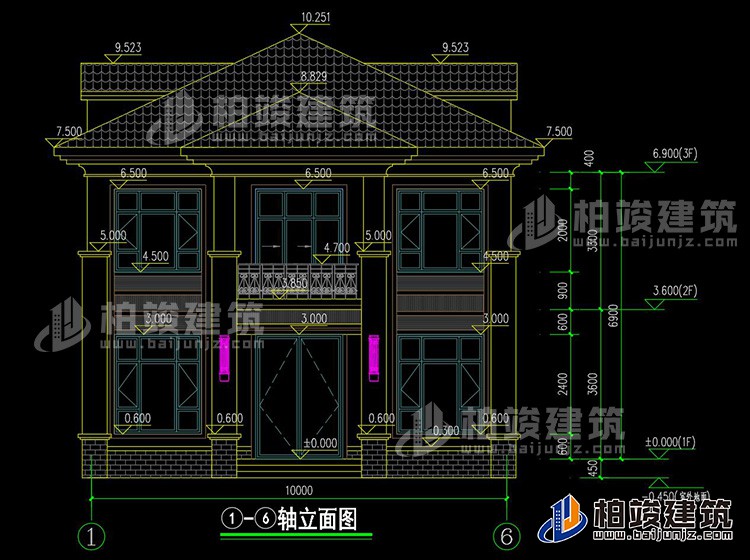 正立面图